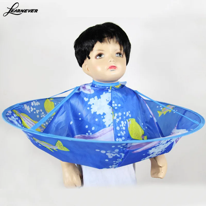 

Kids Haircut Bib Barber Hair Cutting Cape Gown Cloak Salon Hairdressing Hairdresser Tools Children Apron Hair Cut Accessories