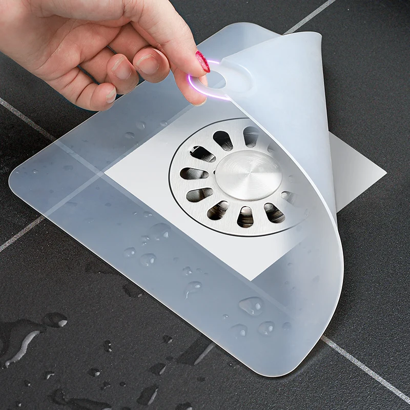 

Silicone Floor Drain Deodorant Pad Toilet Sewer Anti Odor Floor Drain Cover Sink Water Stopper Bathroom Equipment For Home