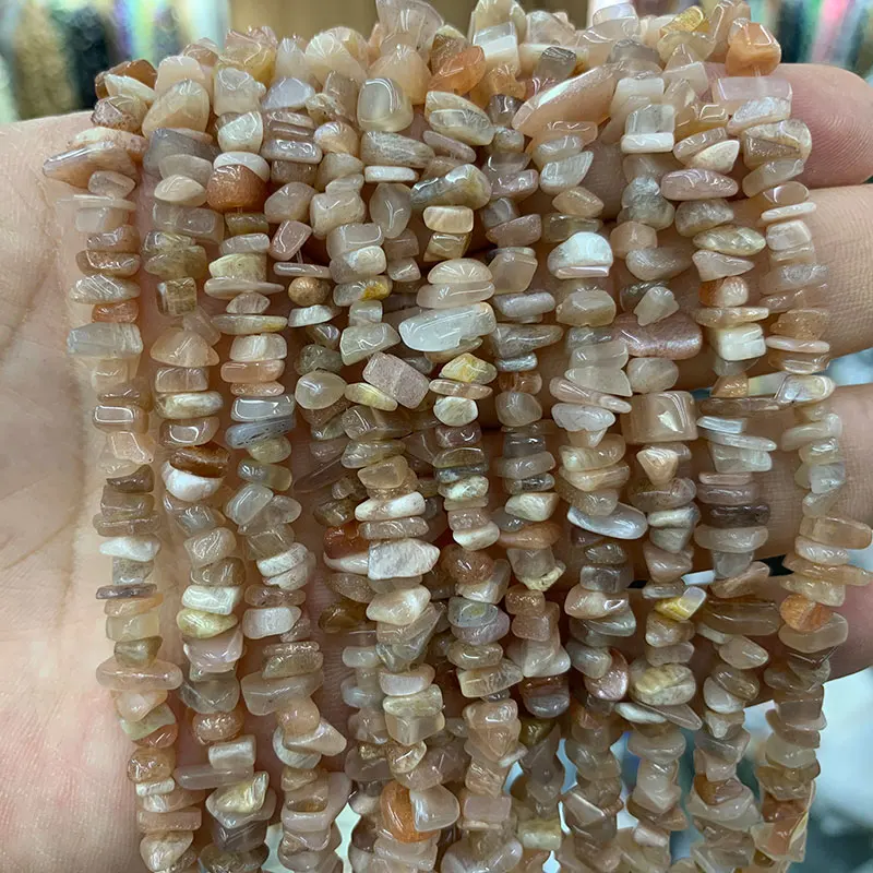 

Ywрол 100% натуральные 2 шт. 15 дюймов Sunstone бусины из неправильного камня для самостоятельного изготовления ювелирных изделий браслет ожерелье ...