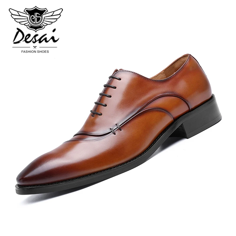 

Туфли мужские классические из натуральной кожи, на шнуровке, большие размеры 44-47