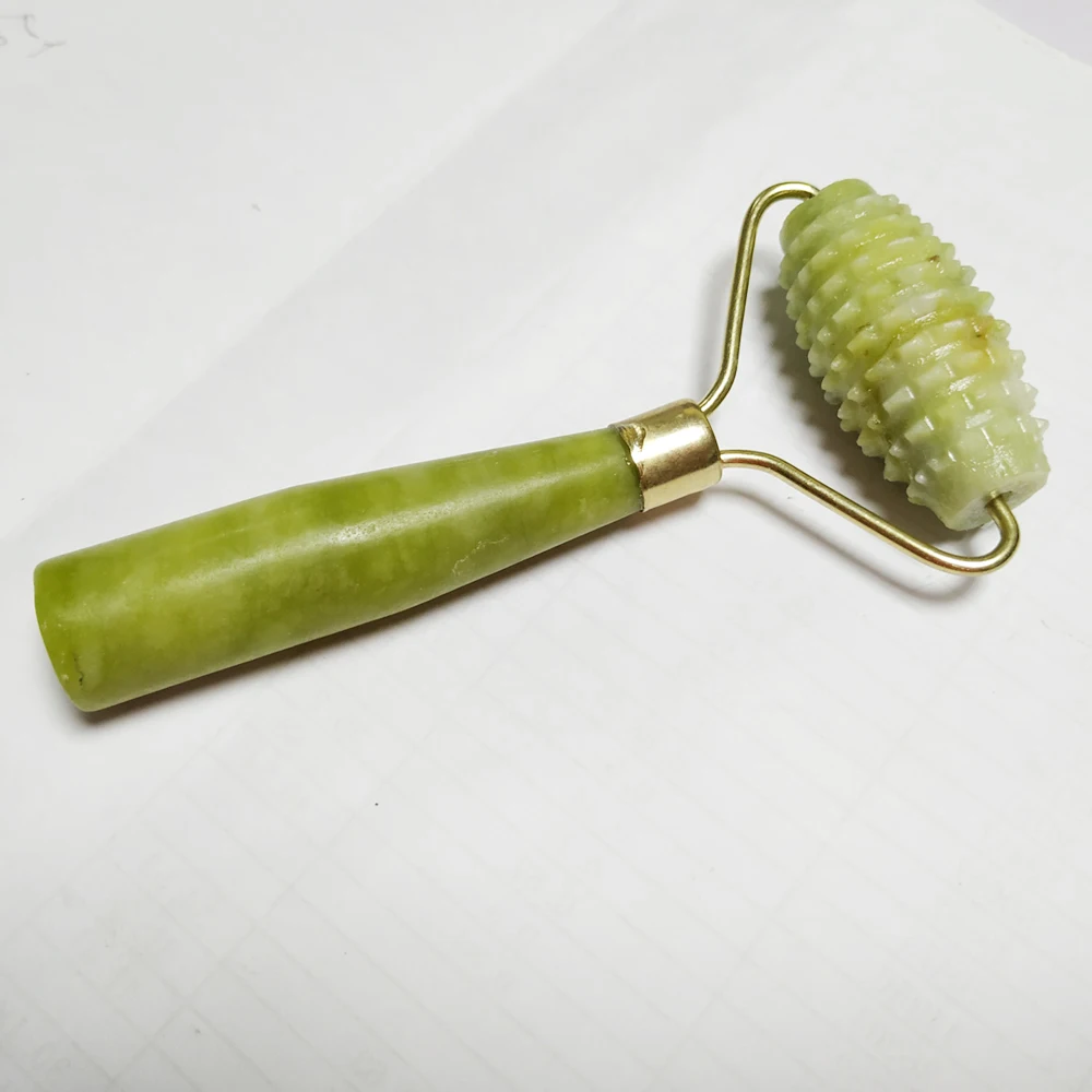 1 шт. массажер для лица с нефритовыми камнями | Красота и здоровье