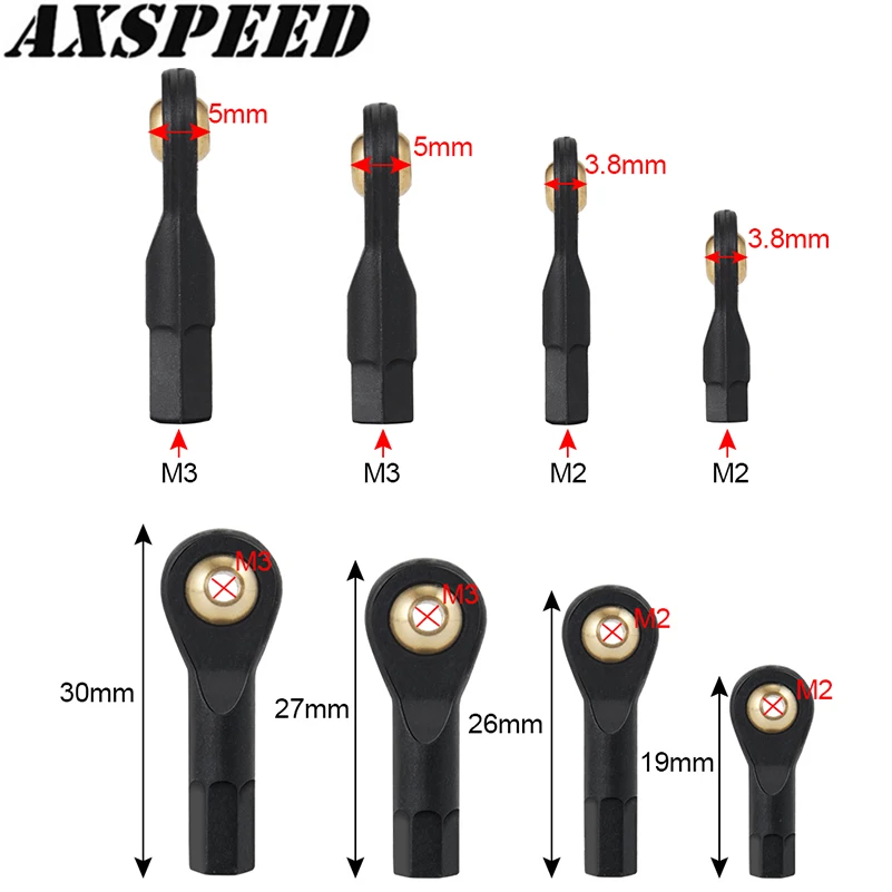 axspeed m2 m3 пластиковый конец стержн