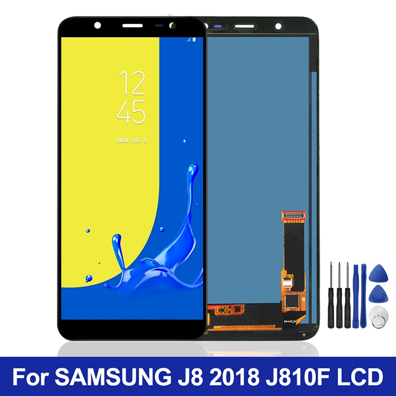 

Для Samsung Galaxy J8 2018 ЖК-дисплей сенсорный экран дигитайзер в сборе TFT на SM J810F J 8 2018 810F SM-J810F 100% тест