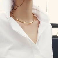 new fashion simple creative open choker necklace elegant collar necklace women girl clavicle necklace hip hop fashion jewelry