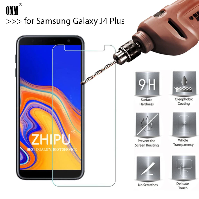 2.5D 0 26 мм 9H закаленное стекло для Samsung Galaxy J4 Plus + Защитная пленка экрана 6 стекло|glass