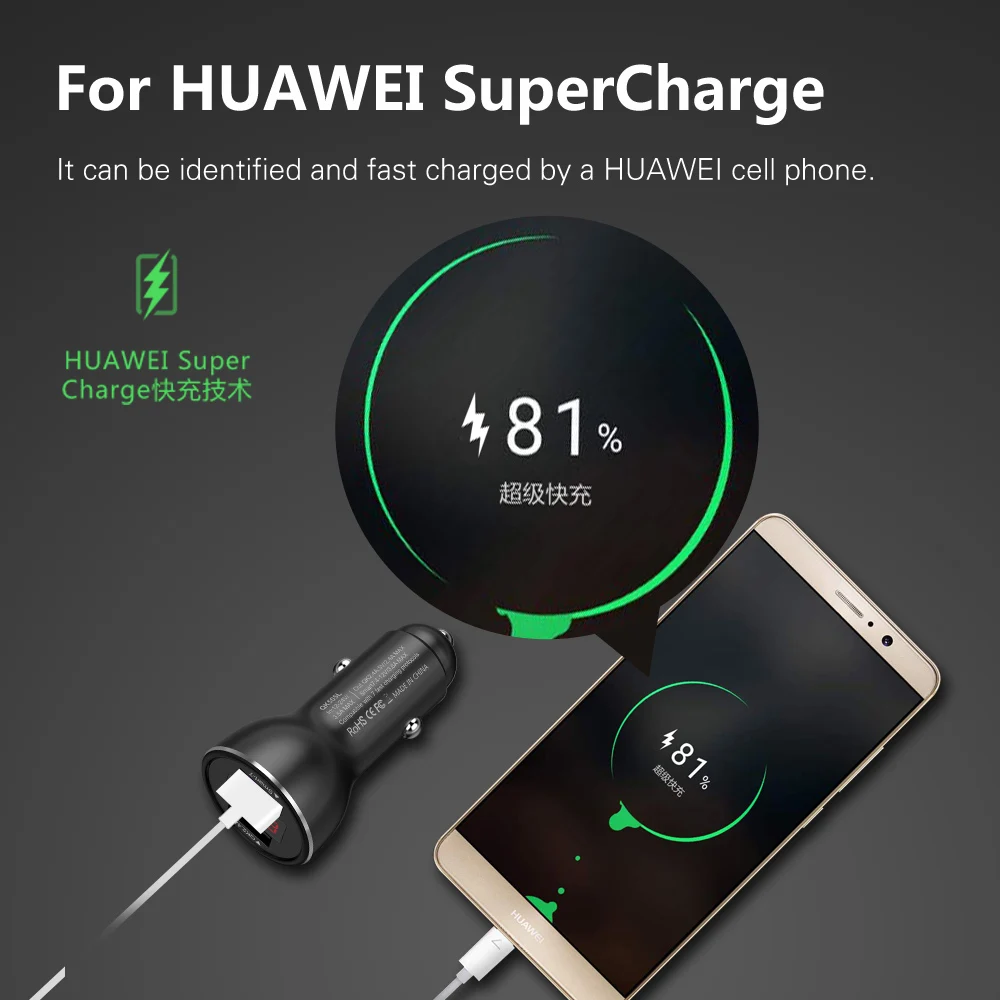 Автомобильное зарядное устройство Quick Charge 3,0 с двумя usb-портами для Xiaomi huawei Supercharge QC3.0, быстрая USB зарядка для автомобильного телефона, прикуриватель