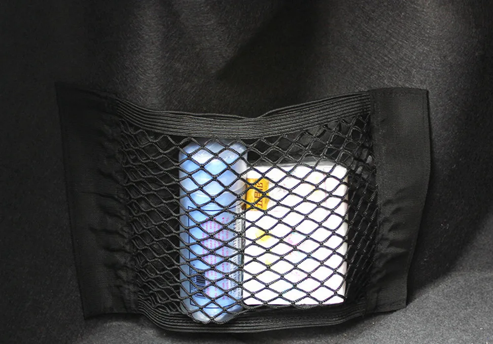 Car Interior Nets Trunk Seat Back Elastic Mesh Net Storage Bag Luggage Holder Pocket Organizer back bag | Автомобили и мотоциклы
