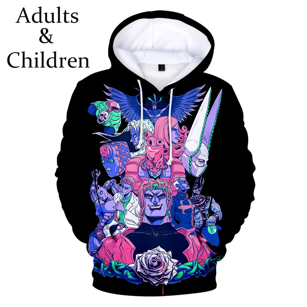 

2021 3D Printing Comics JOJO Men's Women's Fall Sweatshirt Pullover Hoodie Hip-hop Sweatshirt Harajuku Top Hooded Boy/girl