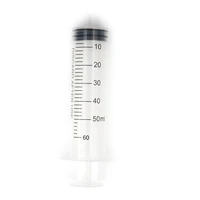 new 50ml plastic syringe measuring nutrient sterile reusable lab kitchen tool