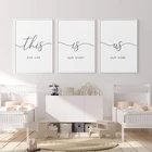 Минималистичная вывеска, Картина на холсте это наша жизнь, Наша история, плакат и печать на стене, картина, скандинавский Декор