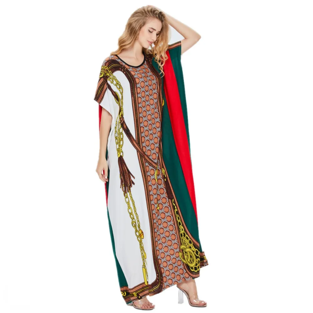 

Springsummer Новый мусульманский популярной модели, большие качели платье 2XL свободного кроя с круглым вырезом и на Ближнем Востоке, короткий рук...