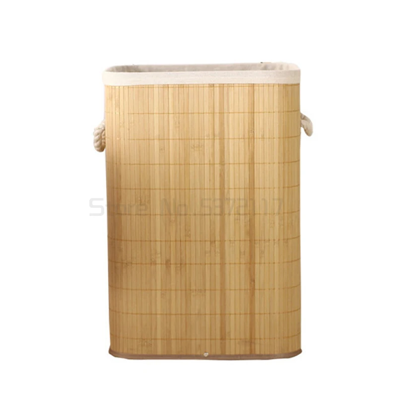 

De almacenamiento cesta de ropa sucia plegable organizador tejida a mano de grapa balde de almacenamiento de Juguetes