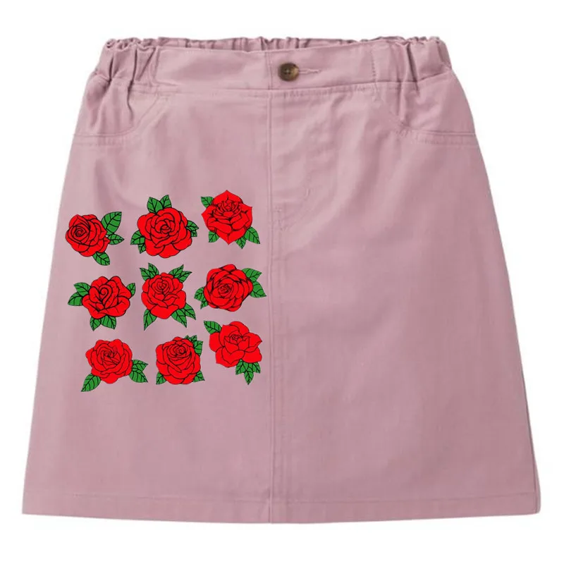 Модные нашивки из ПВХ одежда с принтом в виде множества роз термопечать футболки