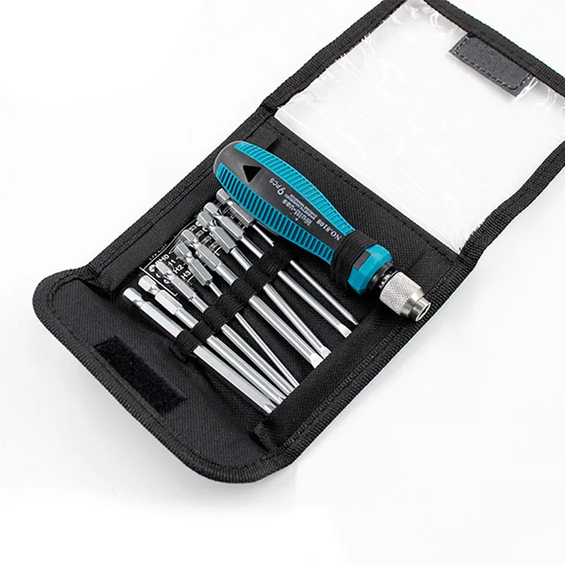 Набор отверток с магнитными насадками 9 шт.|Наборы ручных инструментов| |