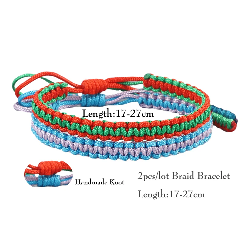 Браслеты ручной работы с узелком и веревкой очаровательные женские мужские