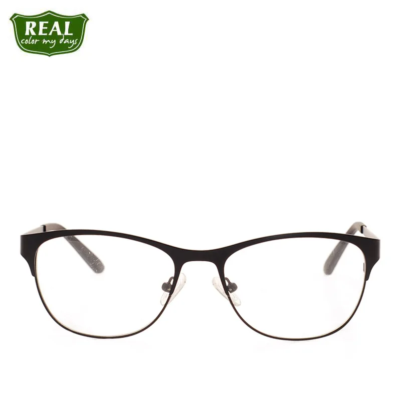 2019 однотонные Модные Ретро кошачий глаз женские металлические оправы из