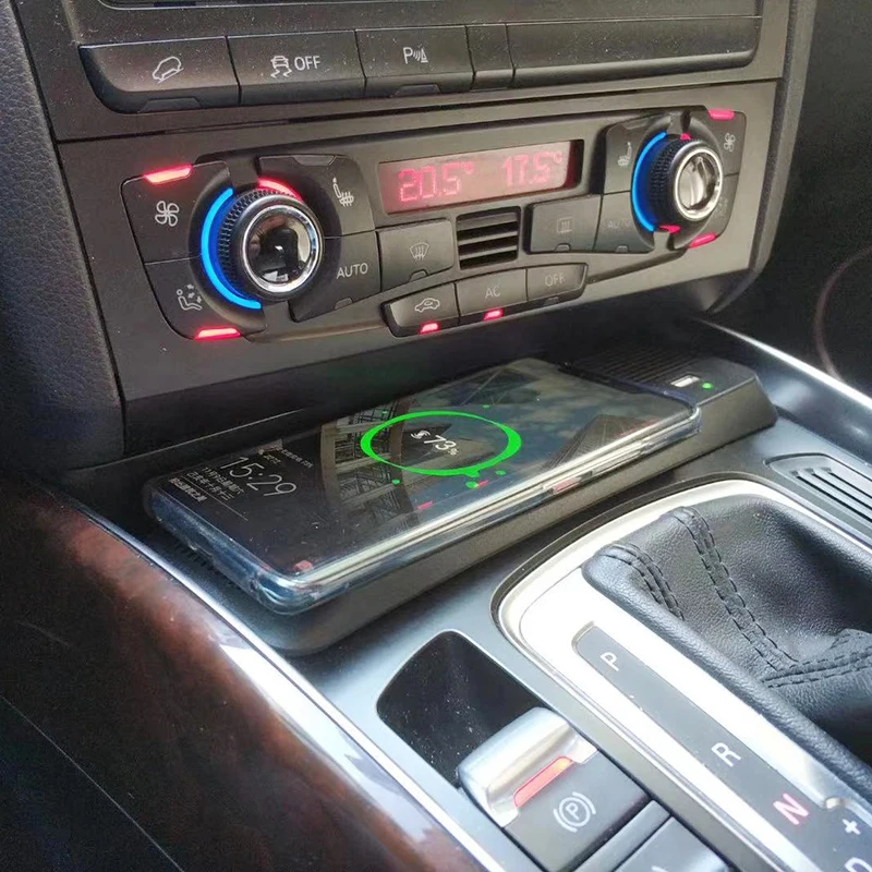 Автомобильное беспроводное зарядное устройство для смартфона Audi A4 B8 B9 Allroad A5 S5 RS5