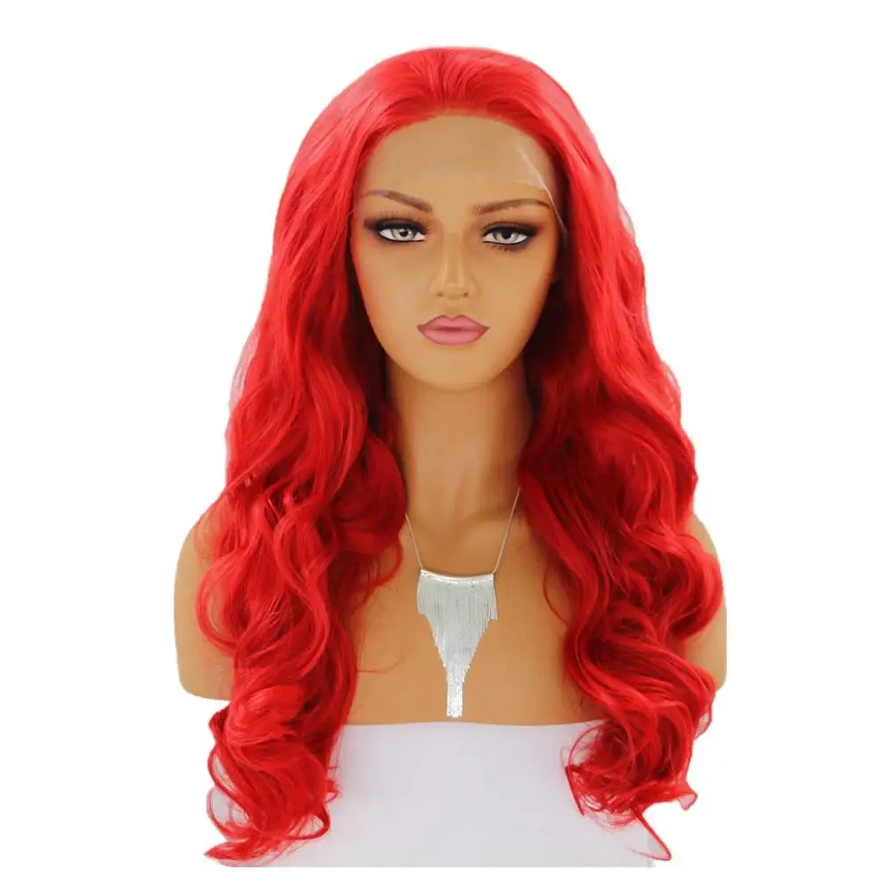 Парик AIMEYA женский из термостойкого волокна пикантный Длинный передний парик с