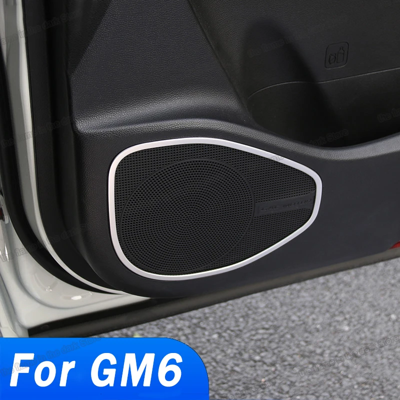 

Lsrtw2017 Car audio Door Sound Speaker Frame Trims for Trumpchi Gac Gm6 M6 2019 2020 2021 Accessories Auto Styling