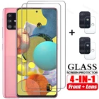 Закаленное стекло 4 в 1 для Samsung A51, A71, A52, A72, A52S, A12, A02S, A32, A31, защита экрана, объектив камеры Samsung A72, A52, стекло