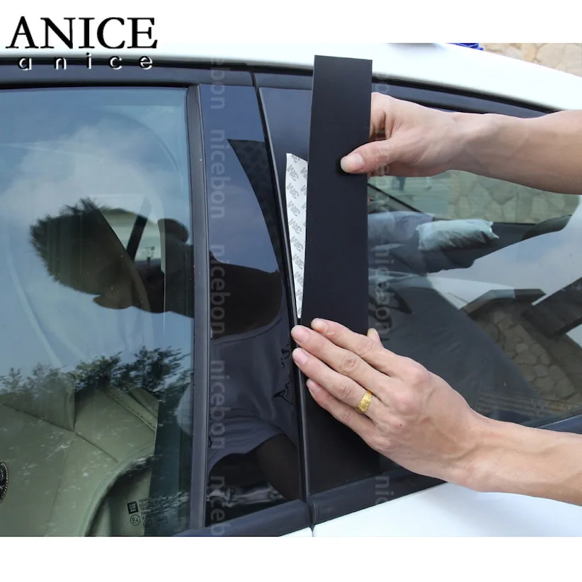 10 шт. Блестящий зеркальный эффект окошко центральный столб крышка отделка