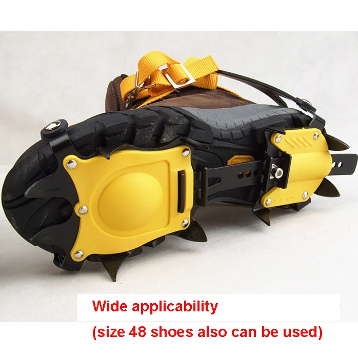 10 зубов ледяной захват Нескользящие скалолазание кошки бутсы покрытие обуви