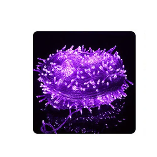 purple Светильник-гирлянда, водонепроницаемый Светодиодный светильник со звездами, для сцены, свадьбы, Рождества, Хэллоуина, вечеринки, фестиваля, вечерние, для декора бара, для улицы - Цвет: purple