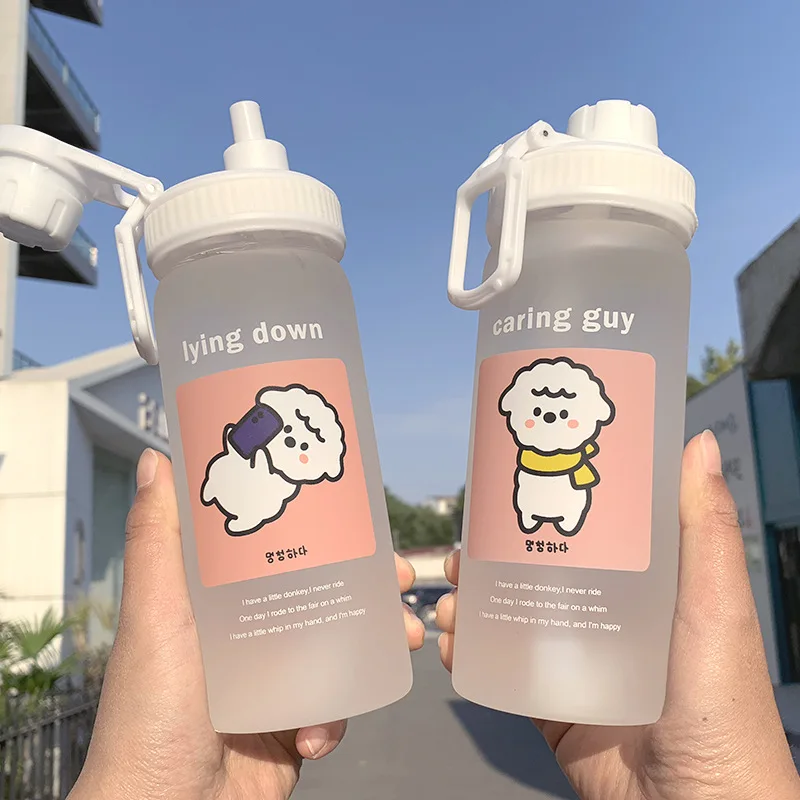 Ins Мультфильм Альпака бутылка для воды боросиликатное высокотемпературное