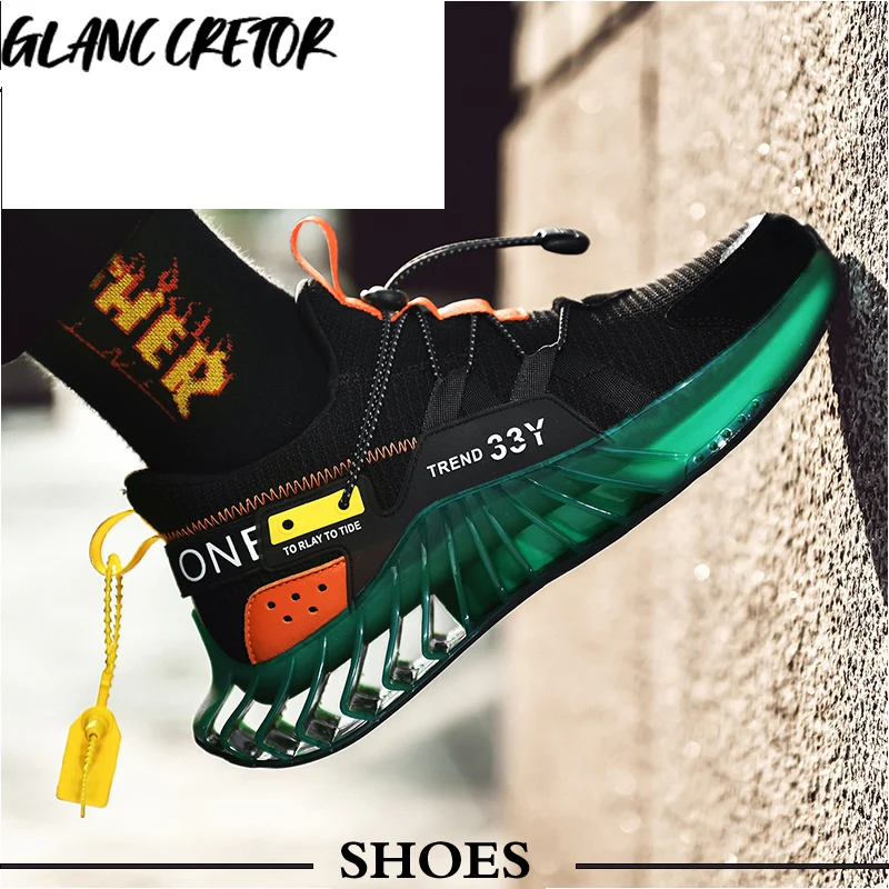 

2021 Summer Designer Fashion Men's Casual Shoes Cushioning Trainer Adults Male Running Shoes Jogging Shoe New Blade Sneakers Men