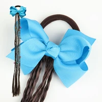 1pieces girls elastic hair band twist wig headband bohemian braided hair ties for kid elastic rubber band hair accessories