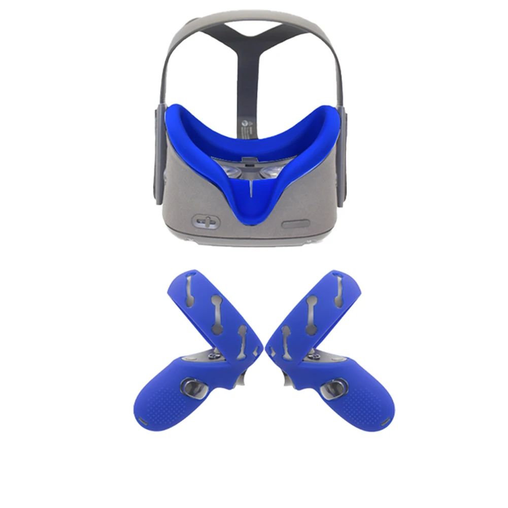 

3pcs/set Durable Silicone Controller Skin Cover VR Accessories Sweatproof Waterproof Portable Anti Scratch Soft For Oculus Quest