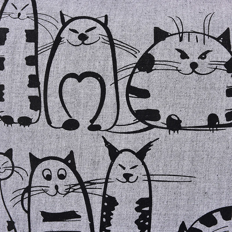 1 шт. 30*40 см кошка хозяйственная сумка большая Брезентовая через плечо