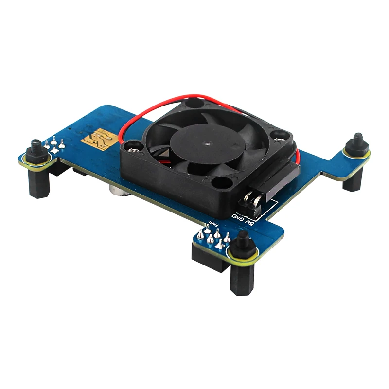 Плата расширения HAT Raspberry Pi 4 Power Over Ethernet (PoE) с охлаждающим вентилятором модуль PoE 5 В