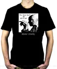 Мужская футболка Aleister Crowley, Великая чудовище, 666, затемненная свободная футболка с черным фокусником, сатаной