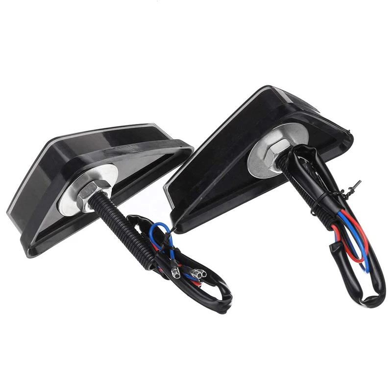 

Motorcycles Turn Signals LED Motorcycle Triple-cornered Flowing Turn Signals Lights Indicator Blinkers 12V