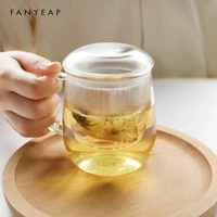 new heat resistant double wall glass cup espresso coffee cup set handmade mug tea glass