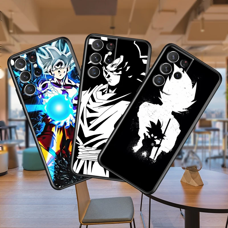 

Cas Anime-Dragon-Ball Shell For Samsung Galaxy S10 S10E S9 S8 S7 S6 S22 S21 S20 FE Ultra Pro Lite Edge Plus 5G Black Phone Case