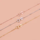 Новое ожерелье из стерлингового серебра S925, цепочка с перекрестными бусинами, модная, милая, темпераментная, простая неизолированная цепочка