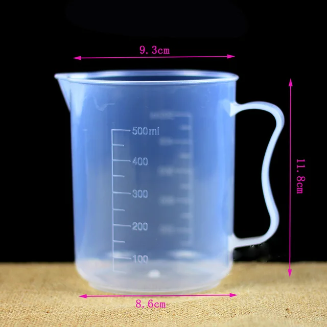 Plastic Liquid Measure Jug, Container Liquids Scale