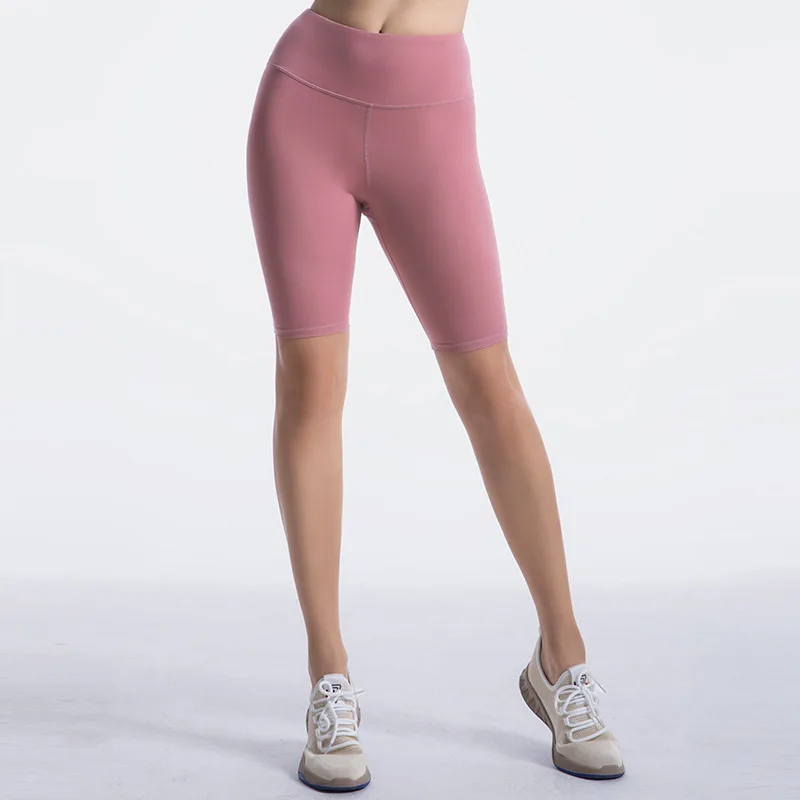Новые однотонные Высокая Талия Йога шорты сексуальные пуш ап Для женщин Фитнес