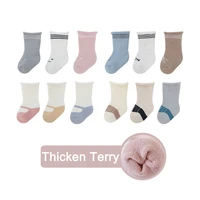 3 pairlot 0 3t baby socks winter warm thicken plus velvet socks korean cartoon toddler boy girl socks newborn baby cotton socks