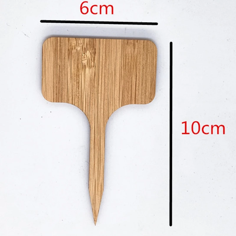 

50Pcs Bamboo Plant Label Bamboo Insert Brand Bamboo Flower Insert Brand Horticultural Tools Bamboo Label