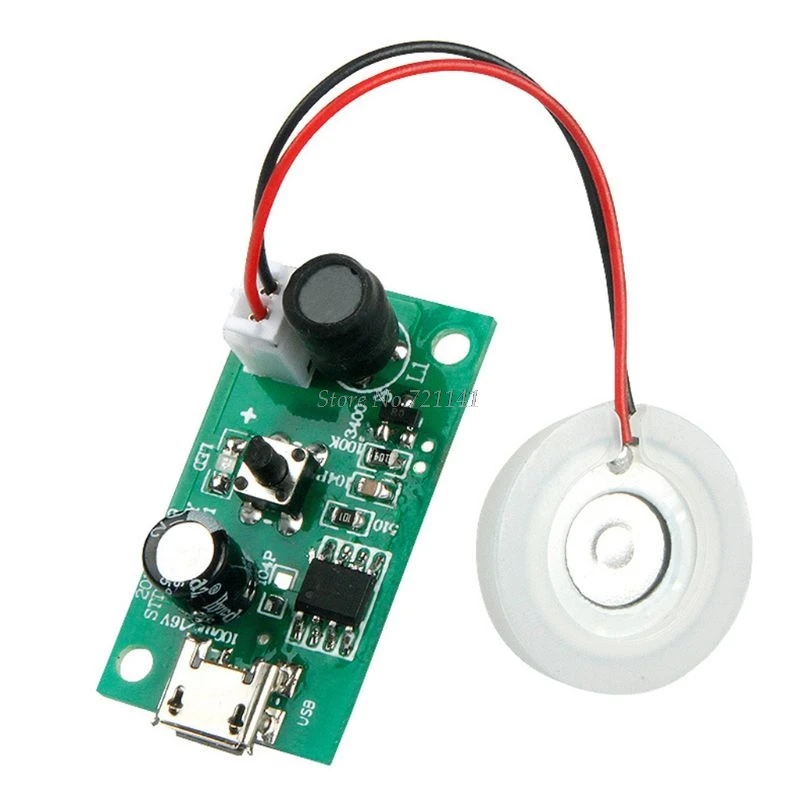 Mini Air Humidifier Mist Maker USB Atomizer Transducer Atomization Piece DIY Accessories and PCB Drive Circuit Board Module Drop |
