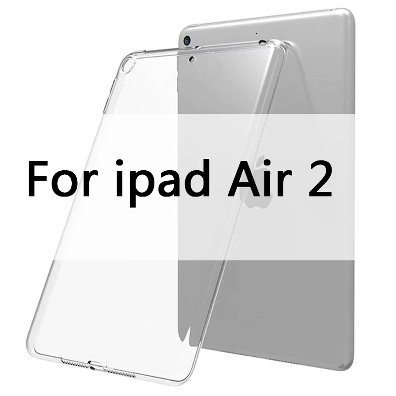 For ipad Air 2 Чехол для iPad 10,2 MiNi 2 3 4 5 TPU Прозрачный Силиконовый противоударный чехол для нового iPad Pro 10,5 Air 1 2 задний Чехол - Цвет: For ipad Air 2