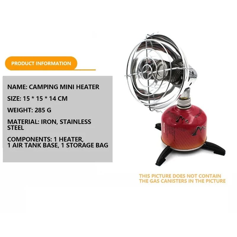 

Winter Portable Gas Heater Stove Outdoor Camping Propane Butane Tent Mini Heating Stoves Electronic Ignition Ice Fishing Warmer