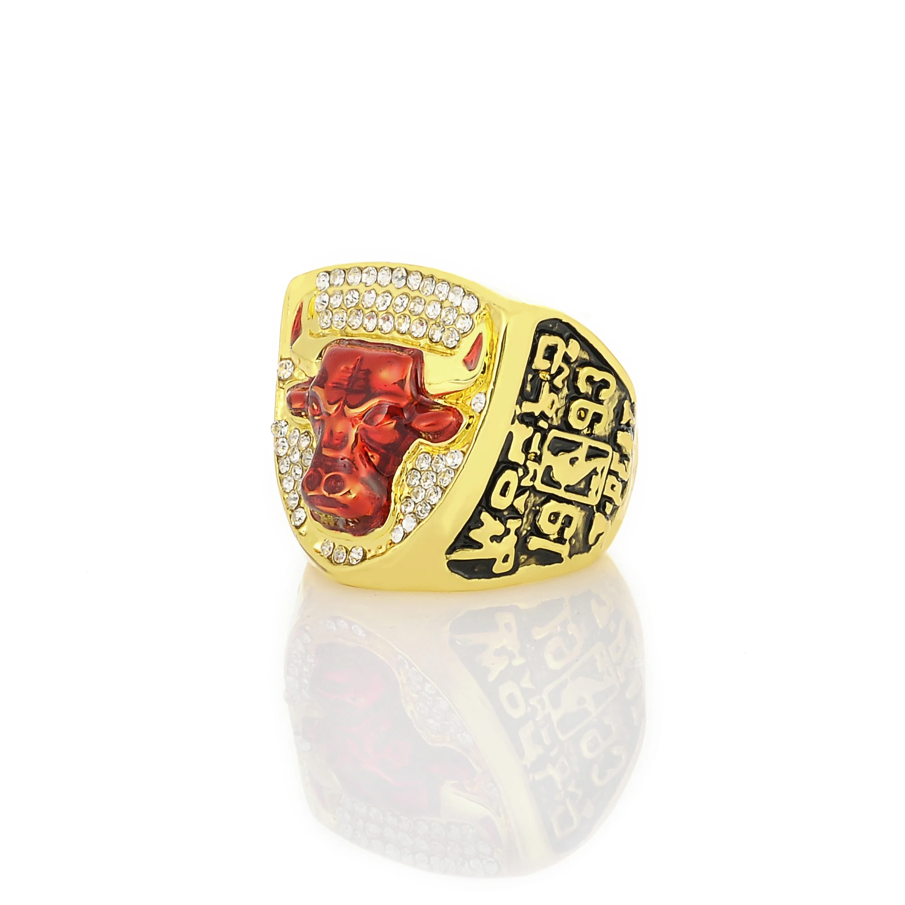 Модное кольцо со стразами в виде баскетбольной звезды 1993 Чикаго чемпионата