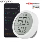 Совместимый с Bluetooth датчик температуры и влажности Qingping, легкая версия, хранилище данных, ЖК-экран, термометр, Поддержка приложения Mihome