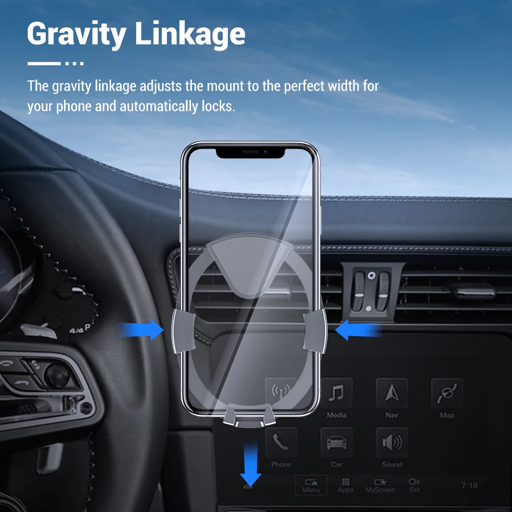TOPK Gravity Автомобильный держатель для телефона в автомобиле подставка мобильного |
