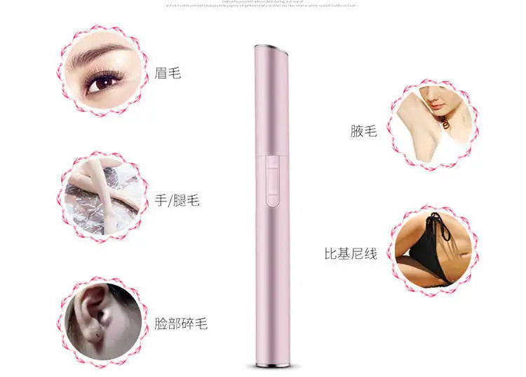 

Portable Mini Hair Removal Electric Eyebrow Trimmer Scissors Hair Women Body Shaver Remover Blade Razor Hair Removal Epilator