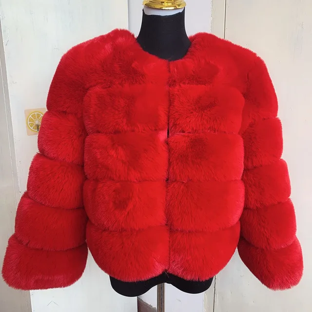 

Темпераментное модное плюшевое пальто для женщин, зима 2021, новое теплое и ветрозащитное меховое пальто с круглым вырезом и длинным рукавом